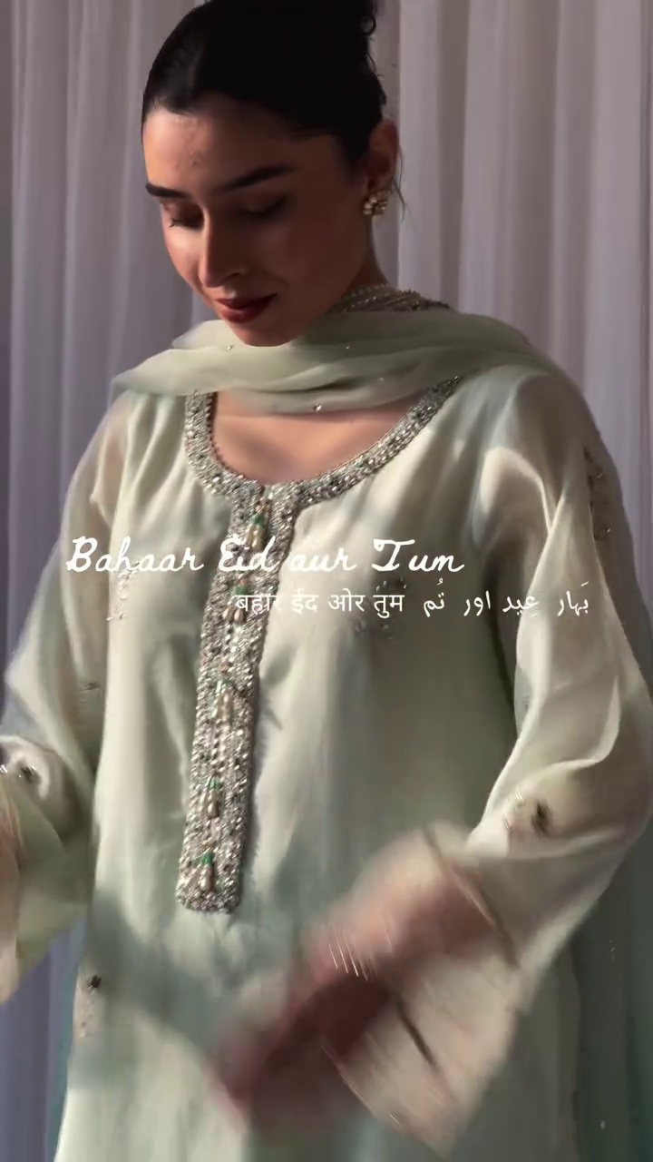 NEW READY TO WEAR COLLECTION WITH EMBROIDERY WORK LONG TOP - PENT WITH DUPATTA - Image 5