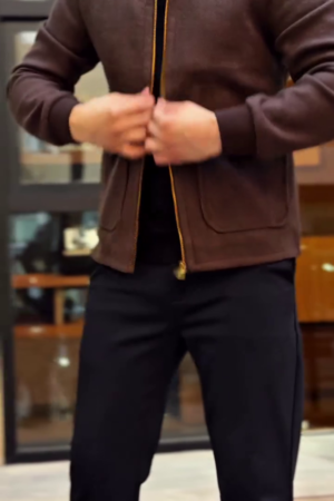 Regular Fit Leather Jacket