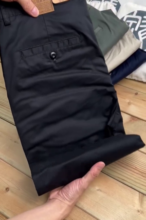 Men's Slim Fit Regular Cotton Casual Trousers