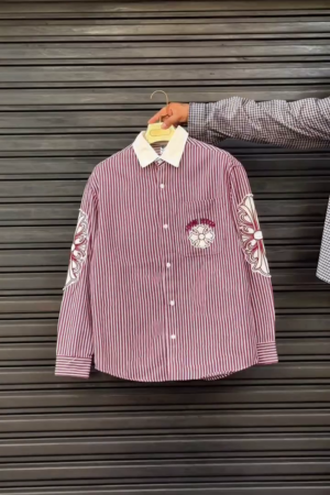 Men Regular Fit Vertical Striped Casual Shirt