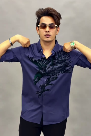 Men Straight Printed Casual Shirt