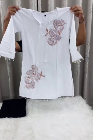 Women Floral Printed Regular Pure Cotton Kurta with Trousers
